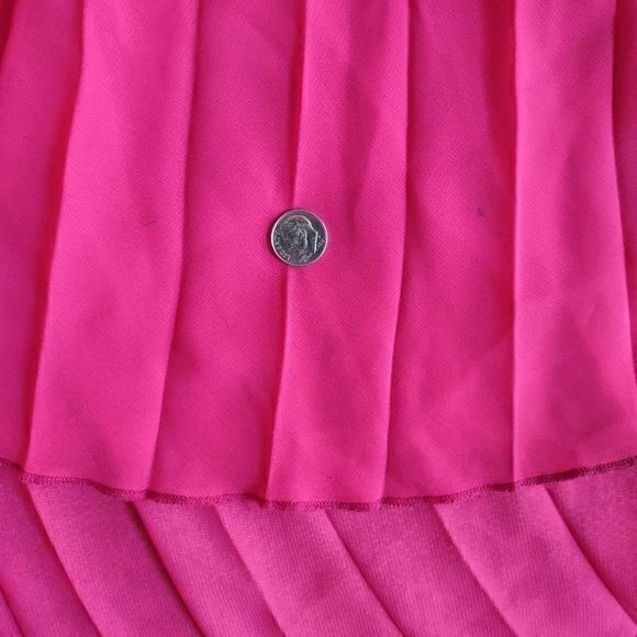 Gossip Girl x Romeo and Juliet‎ Couture Hot Pink Pleated Maxi Skirt Size M - Picture 12 of 16